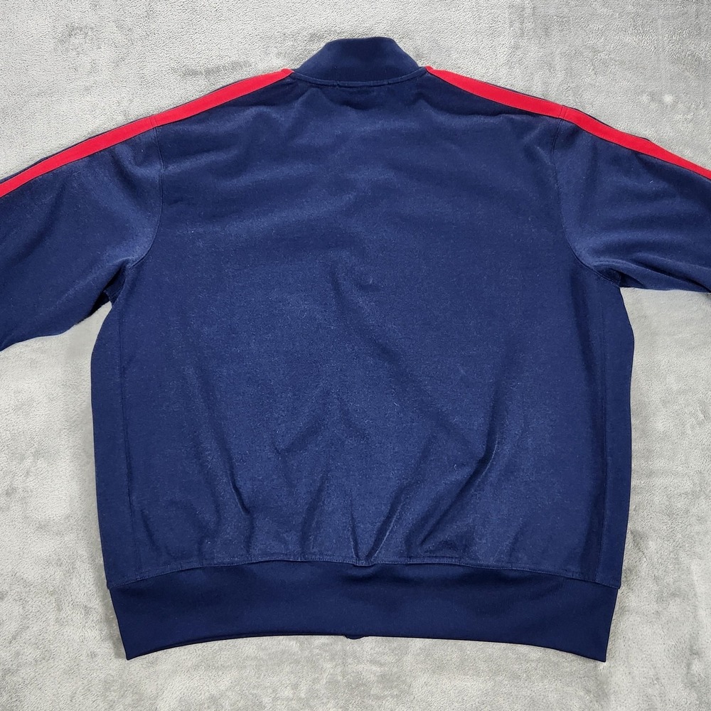 Polo Sport Ralph Lauren Track Jacket Mens Large Vintage 90s Blue Snap Front - Picture 3 of 13